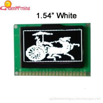 1.54" oled display white with PCB